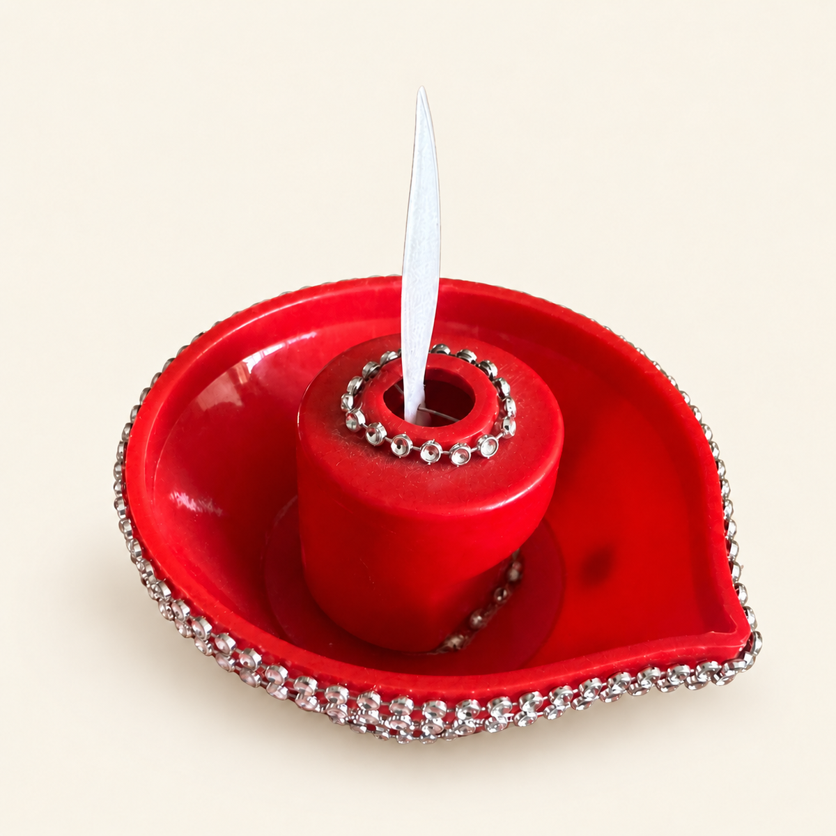 Moving Flame diya, top