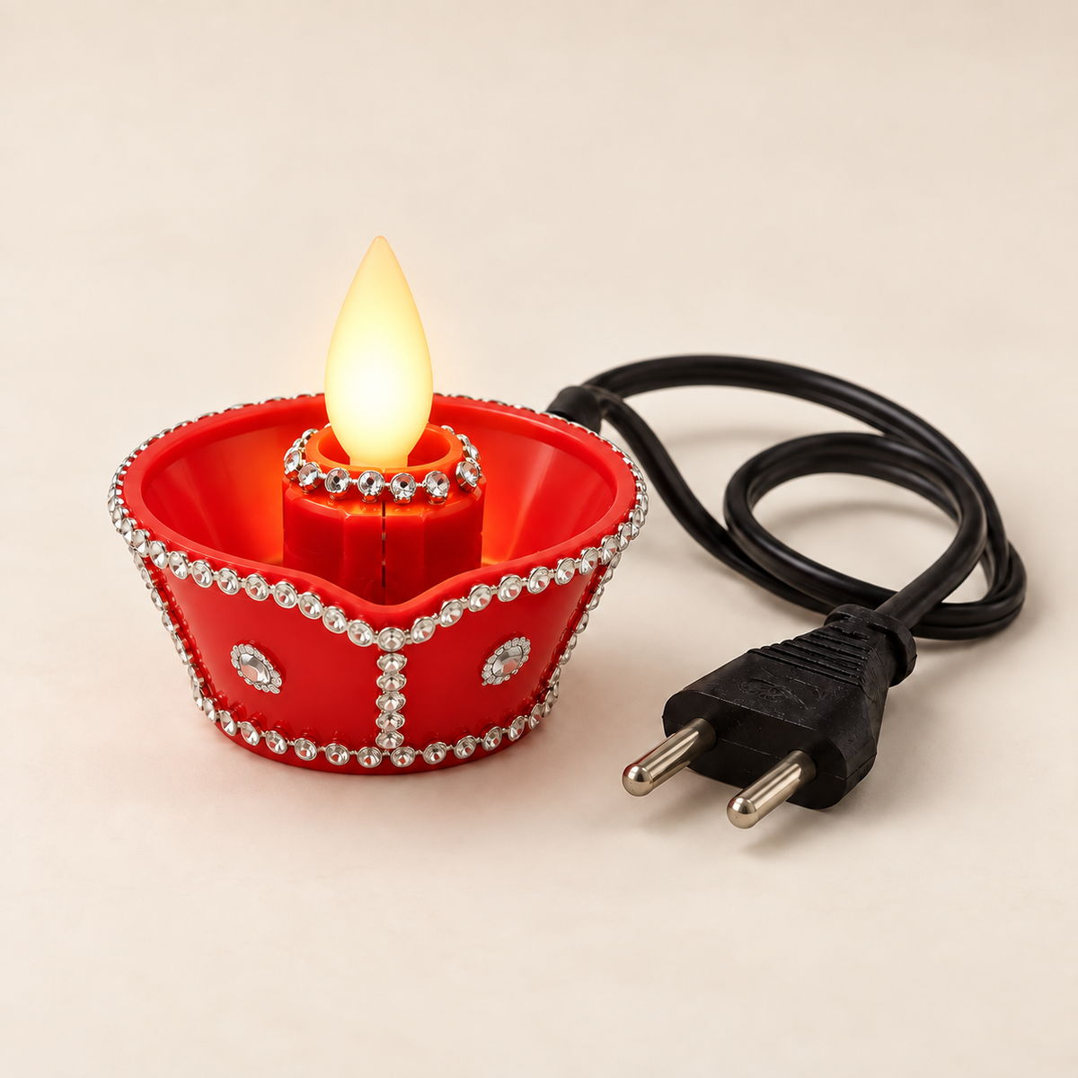 Wired Moving Flame diya, hero