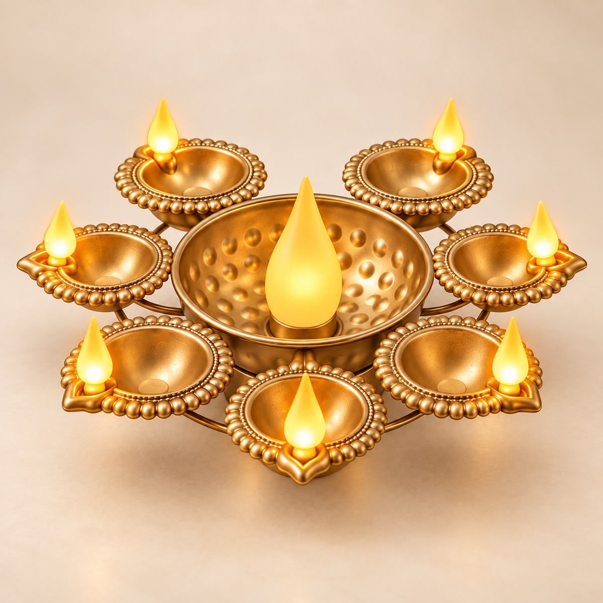 Jashn illuminated diya centerpiece, small hero